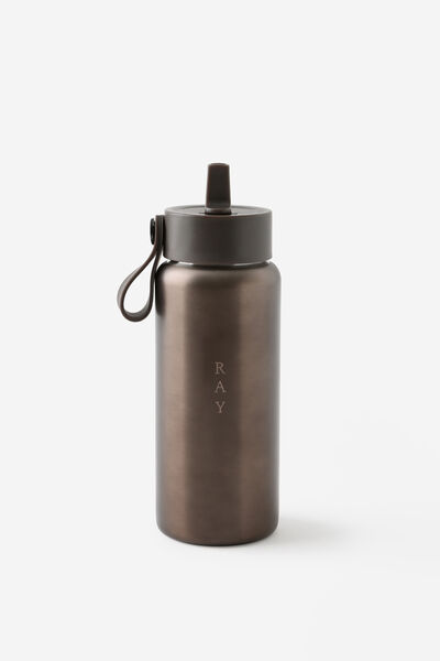 Personalised On The Move 350Ml Sipper Top, METALLIC COYOTE