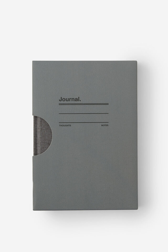 Loft A5 Lined Notebook, Black Lines