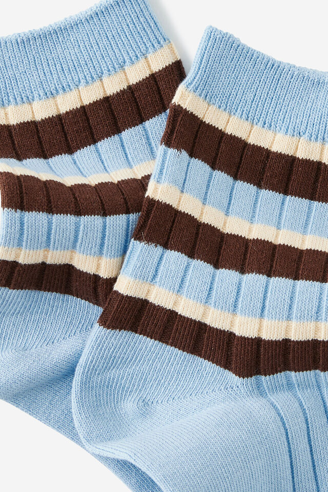 Mid Crew Socks, ALFIE STRIPES