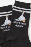Mid Crew Socks, DON&rsquo;T GIVE A DUCK - example image 2