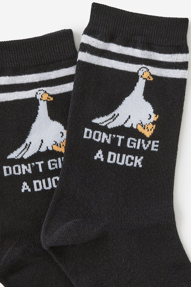 Mid Crew Socks, DON&rsquo;T GIVE A DUCK