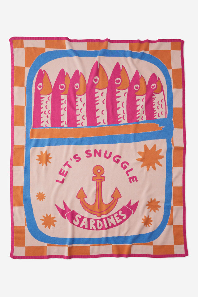 Patterned Throw, SARDINES