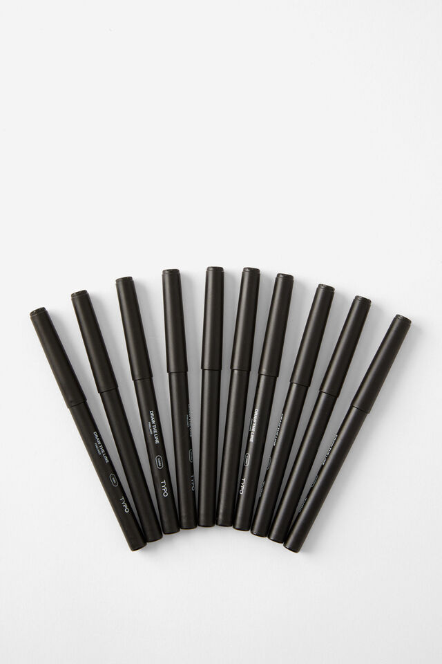 Draw The Line Fineliner 10Pk, MULTI