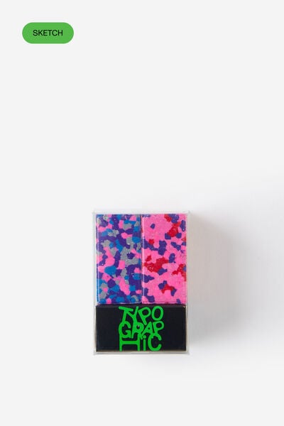 Speckled Crayons 4Pk, MULTI