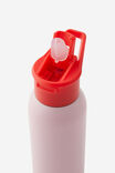 Flip It Metal Drink Bottle 600Ml, BLOSSOM PINK HEART - alternate image 2