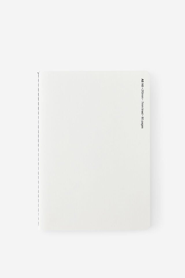 A5 Stitch Notebook, ECRU