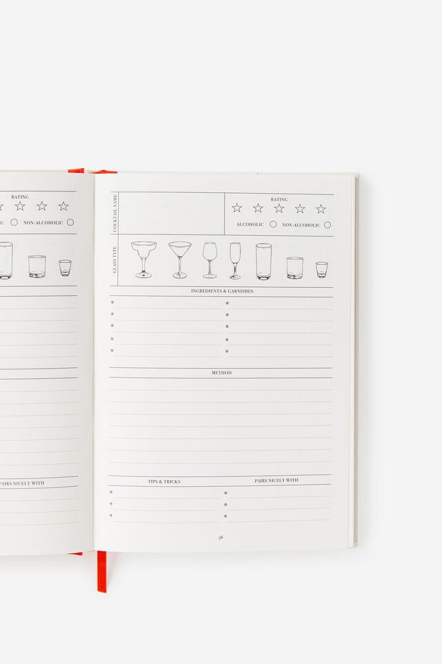A5 Guided Journal, COCKTAIL
