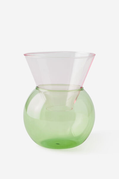 Open Vase Large, BAY LEAF & STRAWBERRY MILK