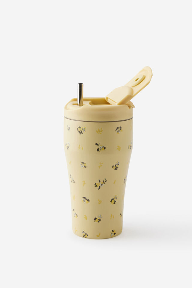 Loft Smoothie Cup 700Ml, DITSY PANSY / LEMON TART