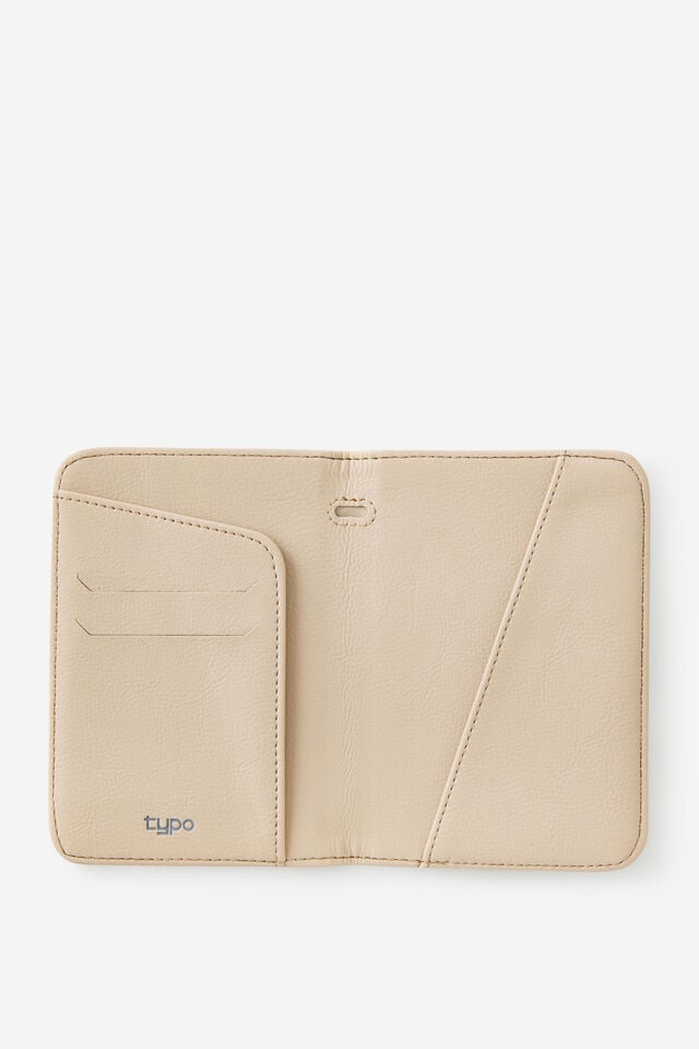 Passport Holder, NATURAL CHECK