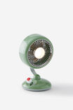 Desk Scaping Retro Desk Fan, OLIVE - example image 3
