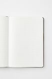 B5 Hard Cover Lined Notebook, BLACK - alternate image 2
