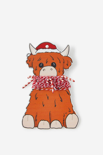 Fashion Ribbon, COW WITH CANDY CANES