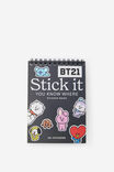 Premium Stick It Sticker Book, LCN BT21 MULTI BLACK - alternate image 1
