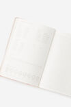 Personalised 2026 A5 Daily Hard Metro Diary, Ditsy Pansy Pink Clay - alternate image 4