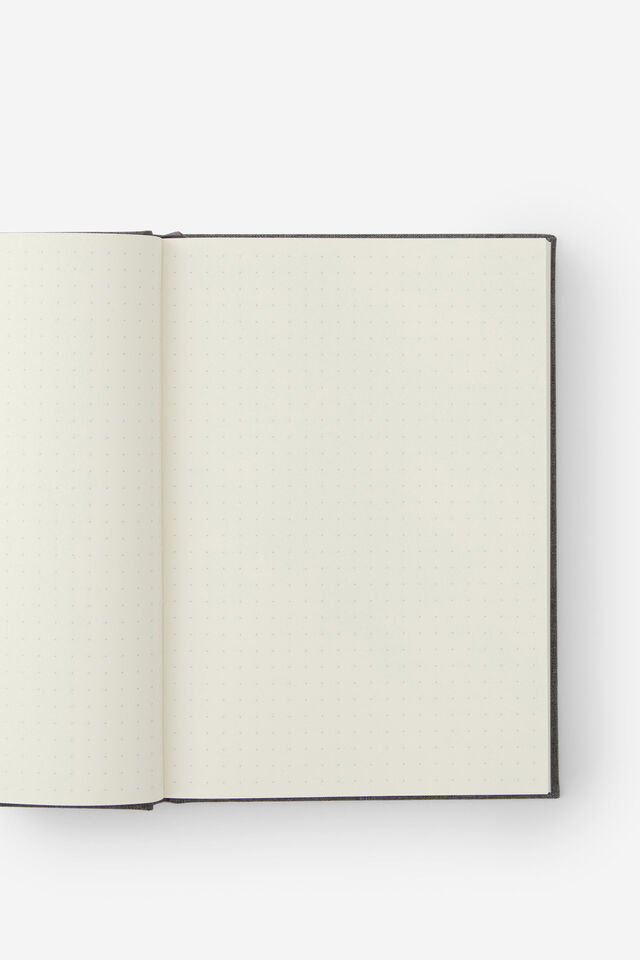 Loft A5 Dot Notebook, Black Lines