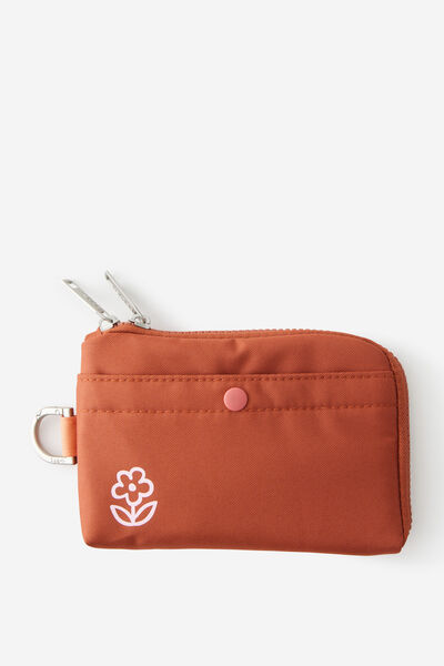 Personalised Mode Zip Pocket, GINGERBREAD