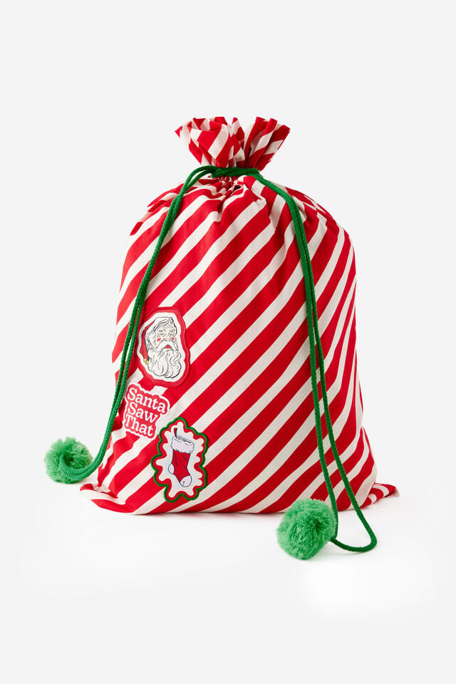 Christmas Santa Sack, SANTA SAW THAT