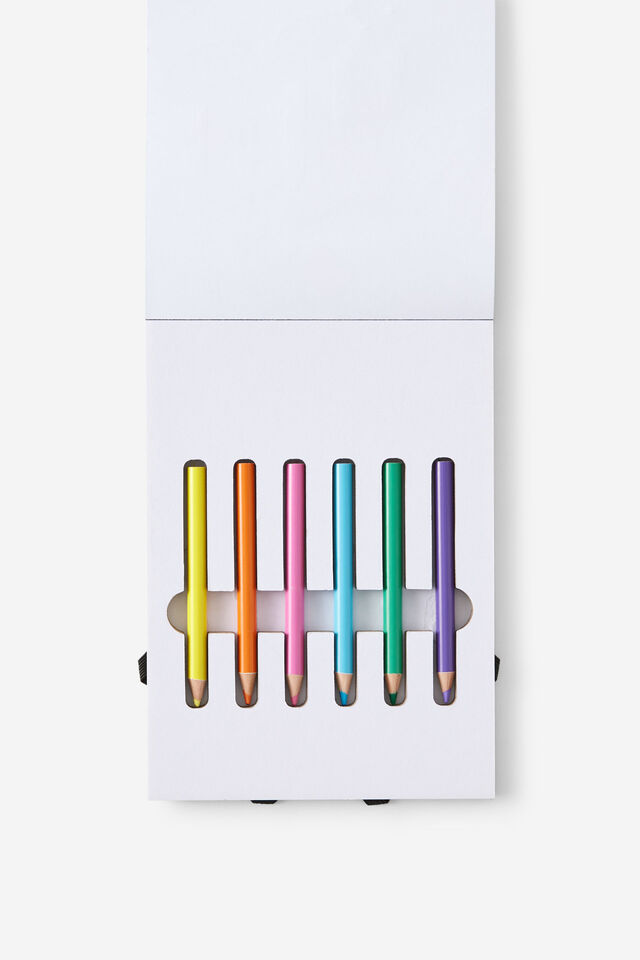 Mini Colouring Pad, COLOURED TRINKETS