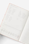2026 B5 Daily Hard Metro Diary, Ditsy Pansy Pink Clay - alternate image 4