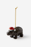 PIGMY HIPPO SANTA HAT