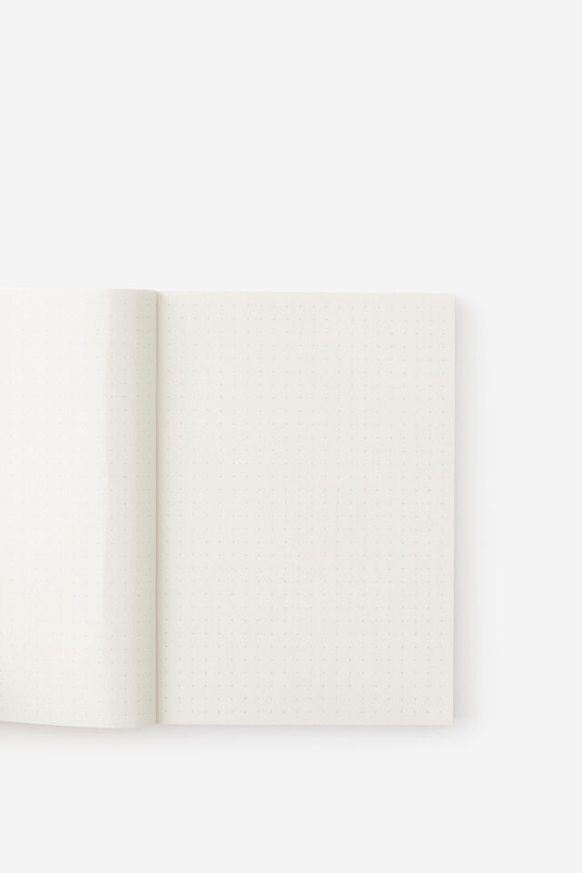 A6 Riley Dot Notebook, ECRU RED LIPS