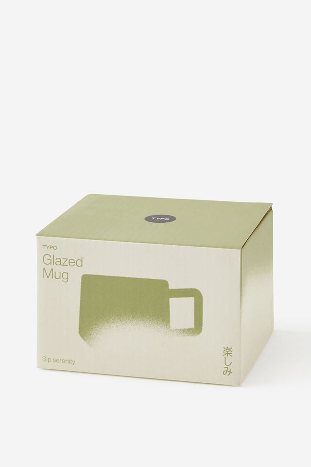 Glazed Ceramic Mug, BAY LEAF