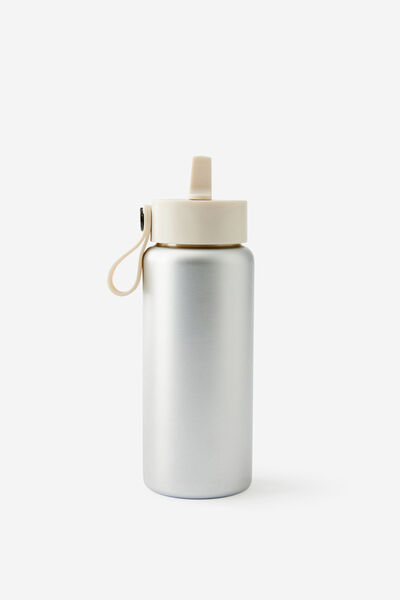 On The Move 350Ml Sipper Top, CHROME SILVER