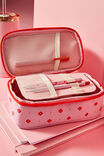 Arlow Pencil Case V2, STRAWBERRY RETRO FLORAL DAISY - example image 2