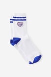 Mid Crew Socks, SWAN HEART - example image 1
