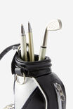 Golf Caddy Pen Set, BLACK & WHITE - alternate image 3