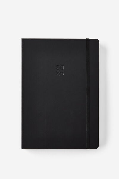 2026 B5 Daily Hard Metro Diary, Black