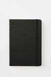 A5 Hard Grid Notetaker Notebook, BLACK - example image 1