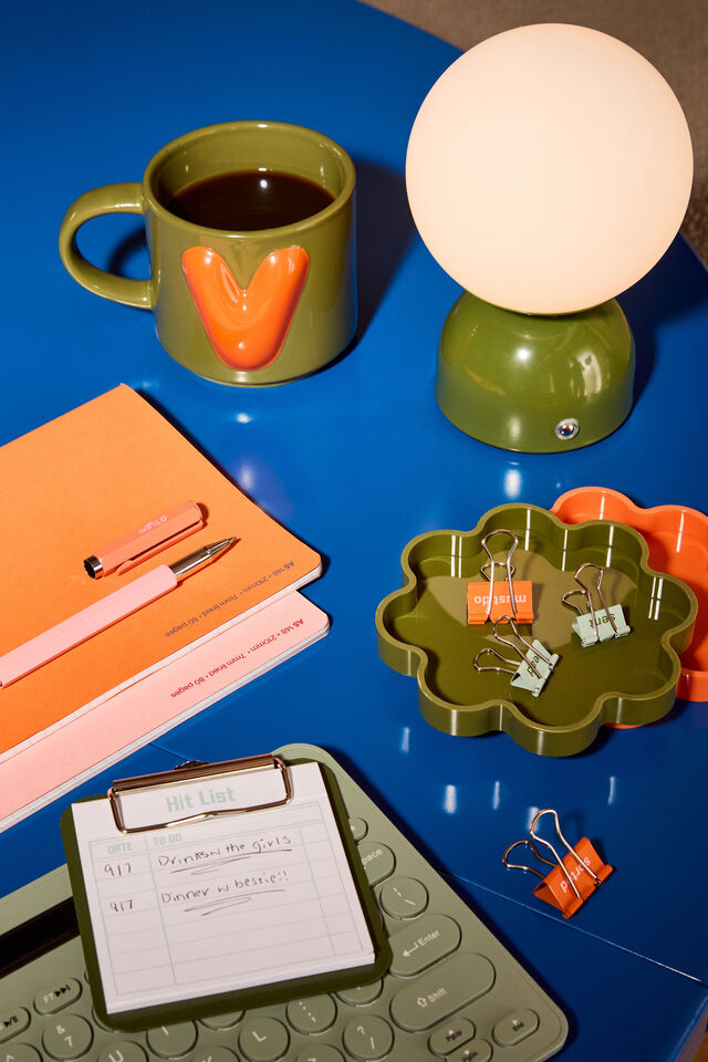 Memo Clip Board, OLIVE MOSS
