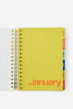 2027 A5 Weekly Bright Days Diary, STRAWBERRY MILK DITSY CELESTIAL - example image 2