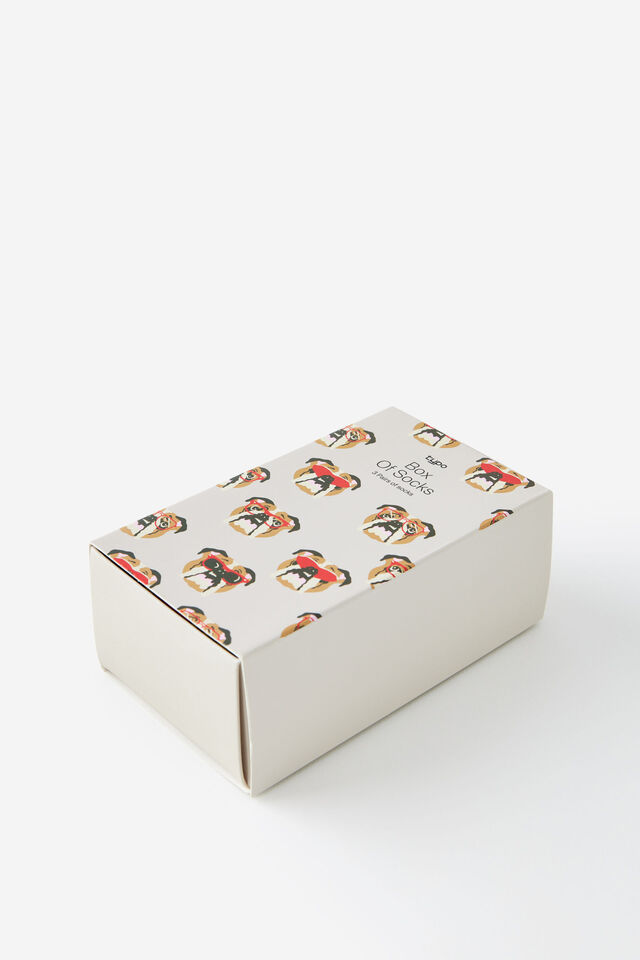 3 Pack Of Socks, DOGS M/L