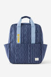 Personalised Campus Backpack 2, ZIG ZAG NAVY - alternate image 1