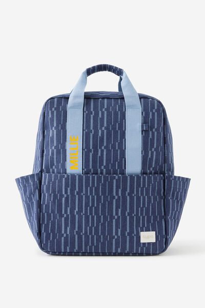 Personalised Campus Backpack 2, ZIG ZAG NAVY