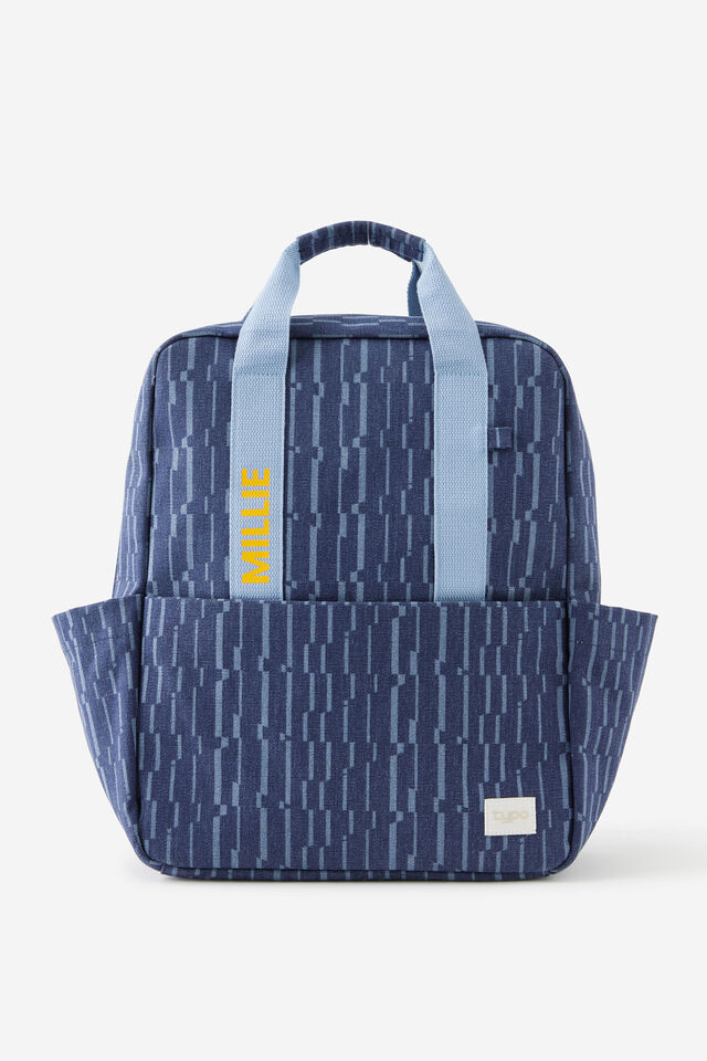 Personalised Campus Backpack 2, ZIG ZAG NAVY
