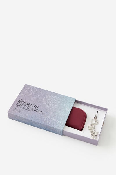 Commuter Gift Set, HEART LOCKET/CABERNET