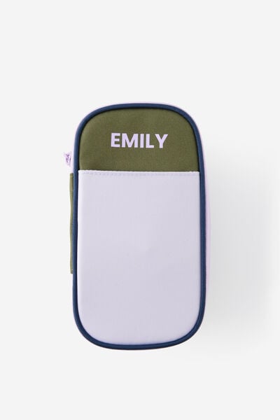 Personalised Arlow Pencil Case V2, OLIVE ORCHID