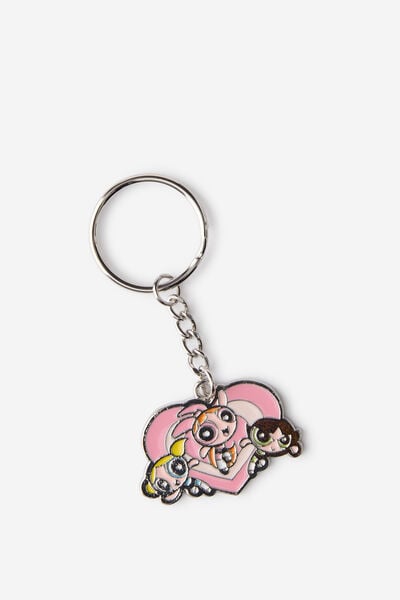 Collab Enamel Keyring, LCN WB/POWERPUFF GIRLS