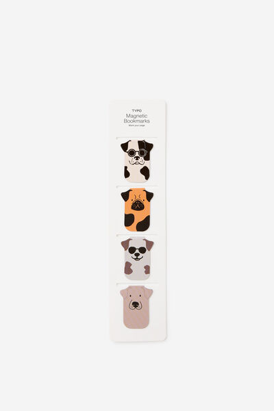 Magnetic Bookmarks 4Pk, DOGS