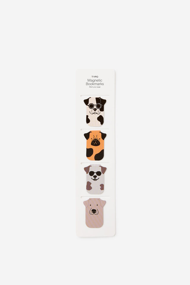 Magnetic Bookmarks 4Pk, DOGS