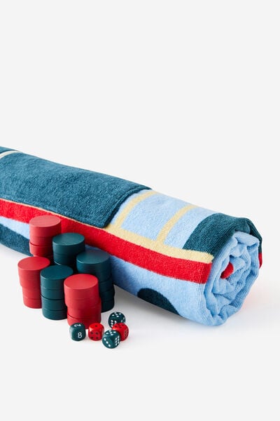Personalisationgame Beach Towel, BACKGAMMON