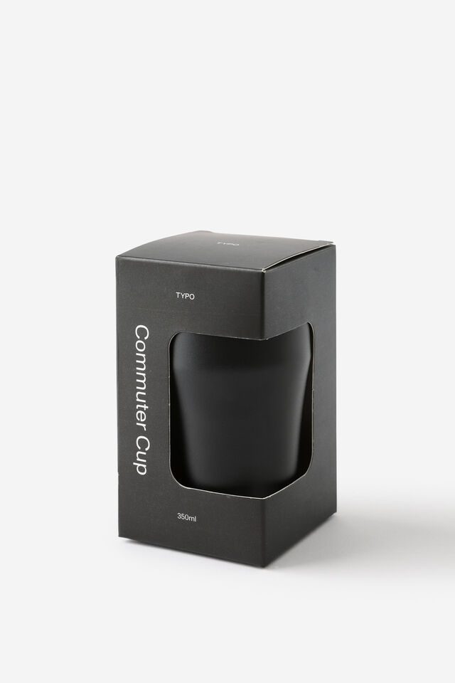 Personalised Loft Commuter Cup 350Ml, BLACK