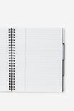 A5 Spiralbound Subject Notebook, MINTY GRID - example image 2