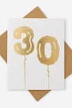 30 FOILED BALLOON