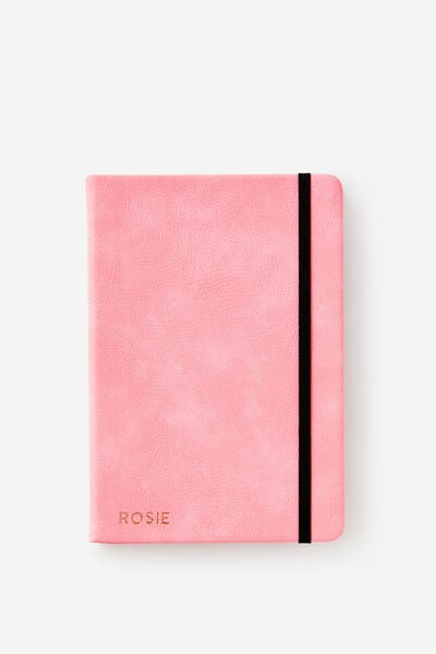 Personalised A5 Buffalo Journal, BLOSSOM PINK
