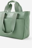 Perssonalised Pro Oversized Tote, TYPO GREEN - alternate image 2